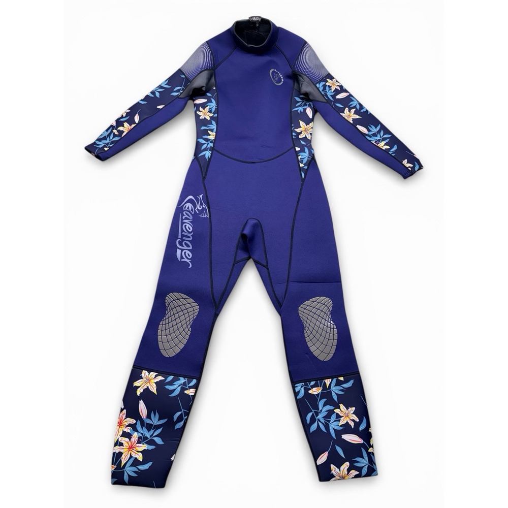 Seavenger Women's Alpha 3mm Full Wetsuit Dark Floral Neoprene  - Size 15